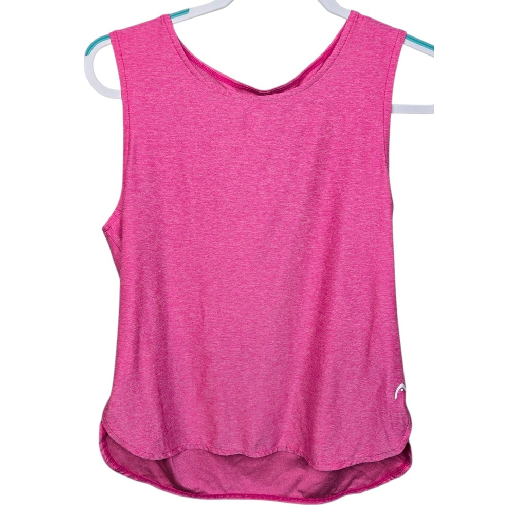 HEAD Pink Athletic Tank Top Stretch Workout Gym Athletic Womens Size Large